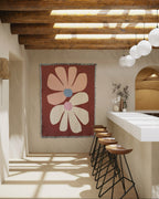 Wandkleed Retro Roots Burgundy