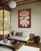 Wandkleed Retro Roots Burgundy