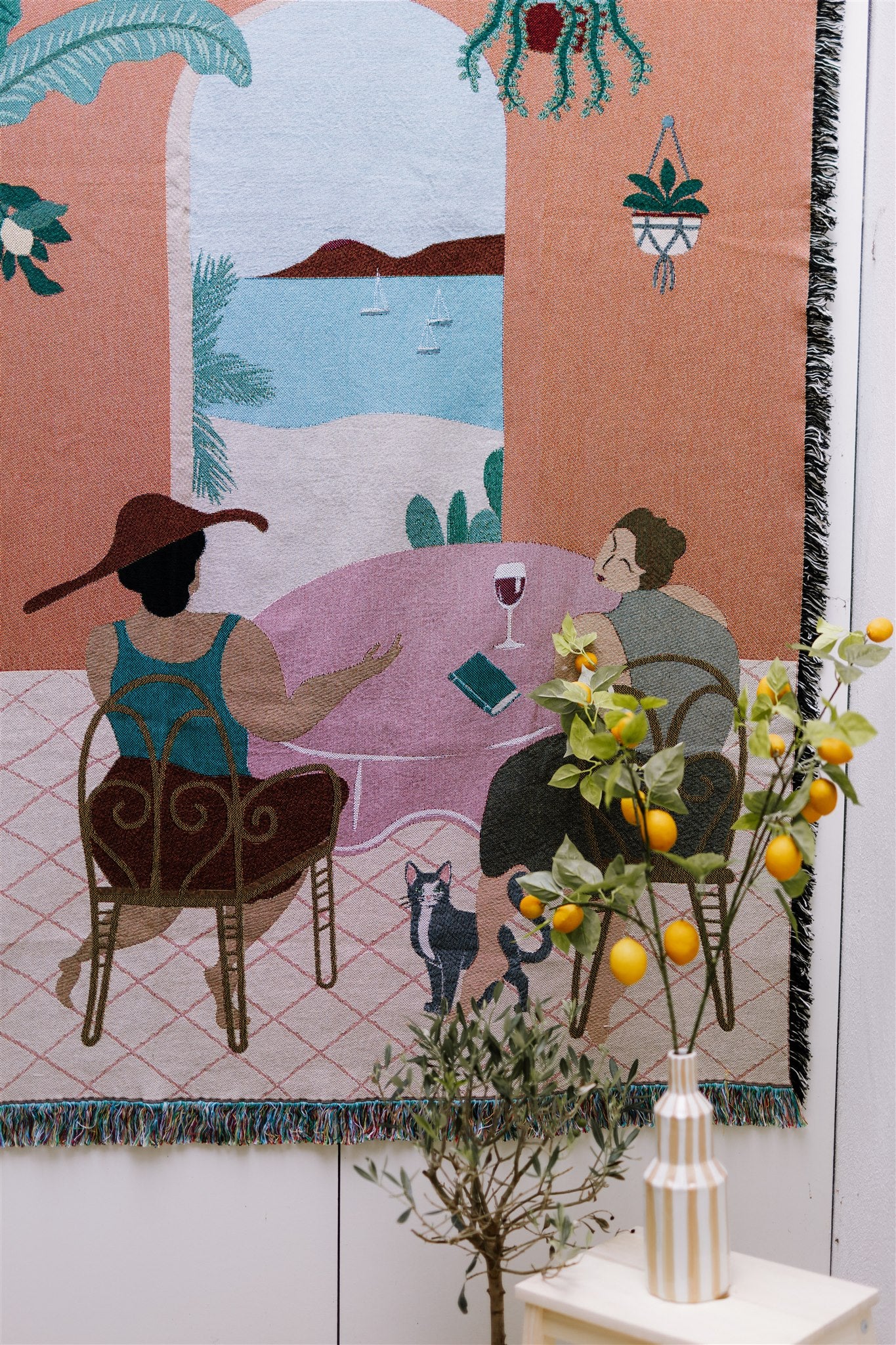 Wandkleed Palm Breeze Brunch