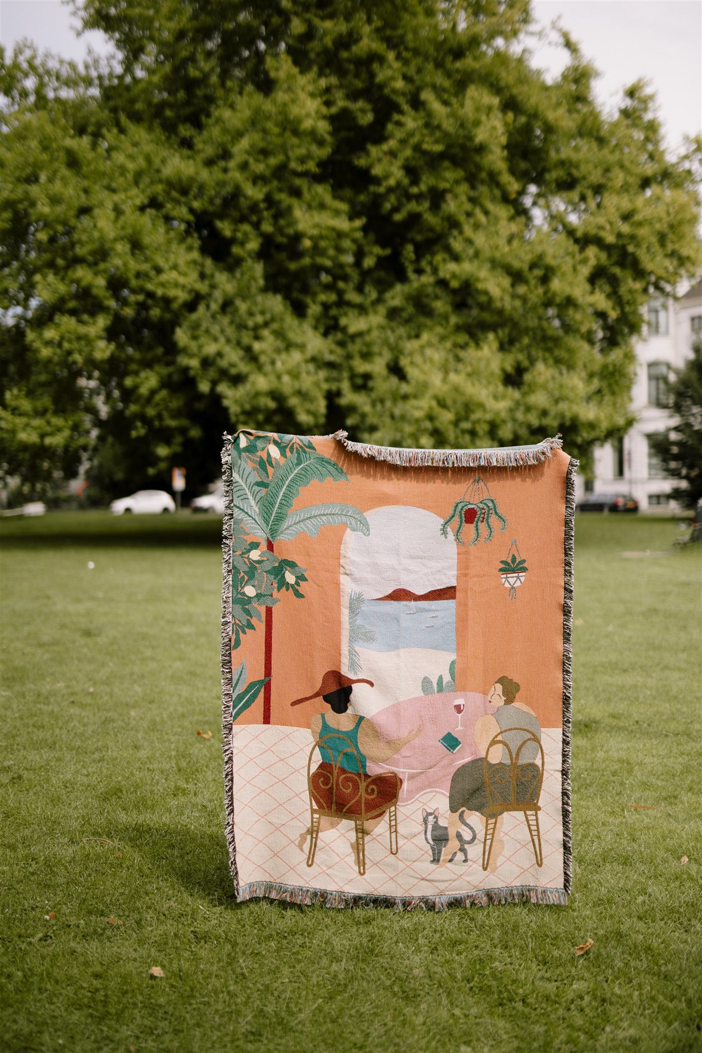 Wandkleed Palm Breeze Brunch