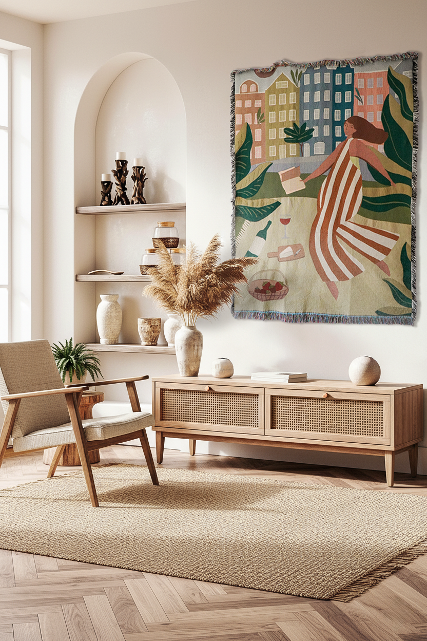 Wandkleed Picnic Stories