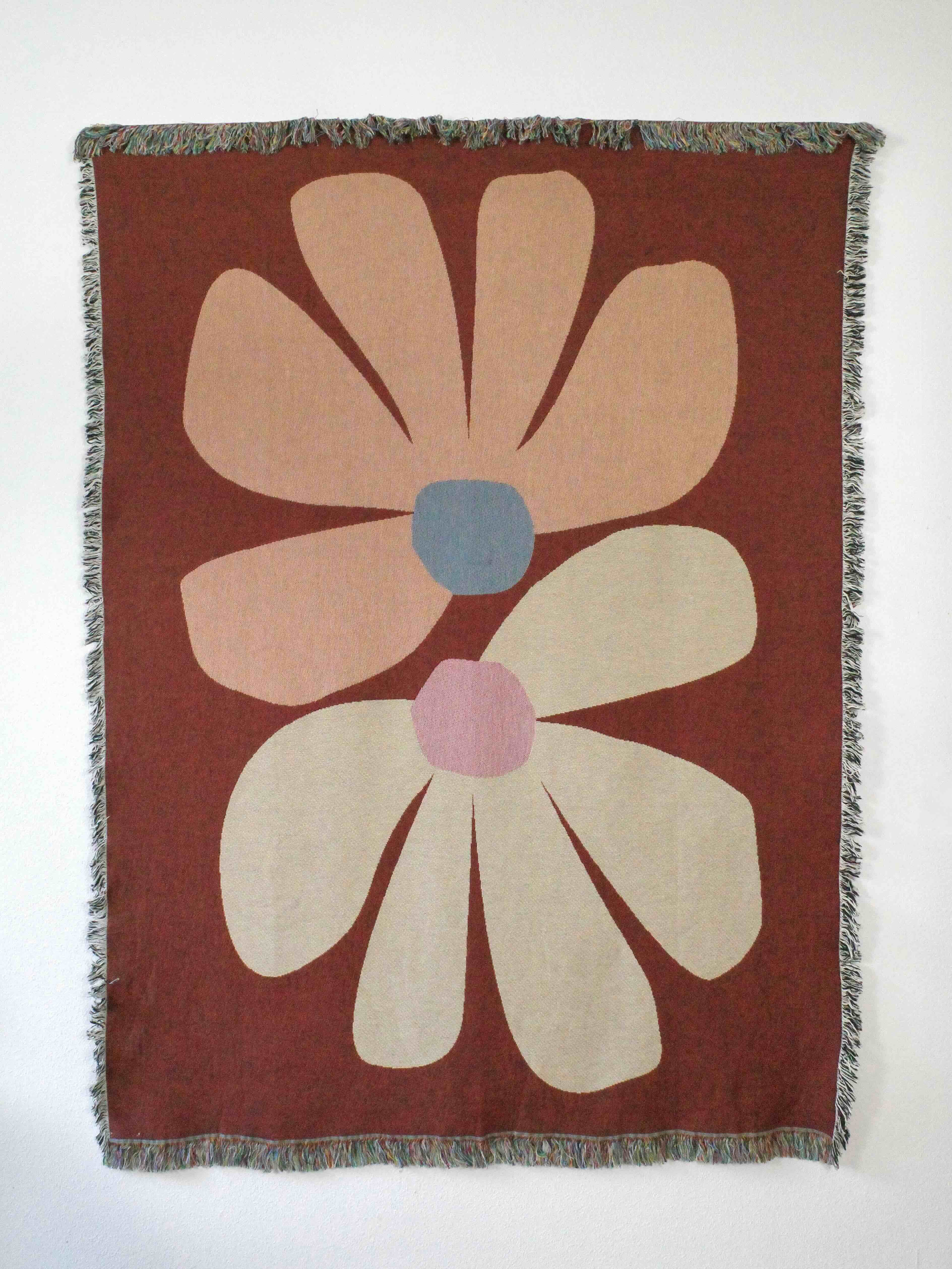 Wandkleed Retro Roots Burgundy