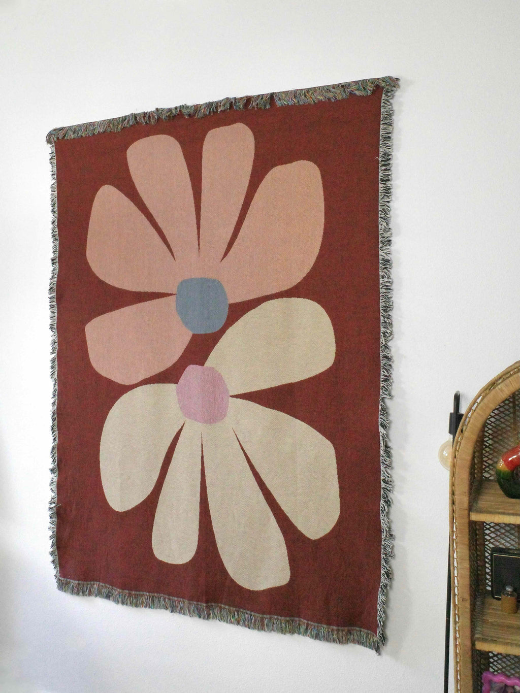 Wandkleed Retro Roots Burgundy